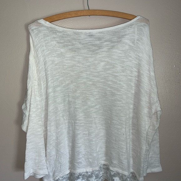 H&M White Sweater with Lace Trim - Picture 4 of 4